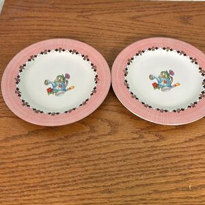 Mary Engelbreit Garden Time 8” Large Dessert Plates…set 2 spring summer